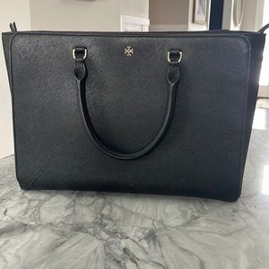 Tory Burch leather tote bag with handles